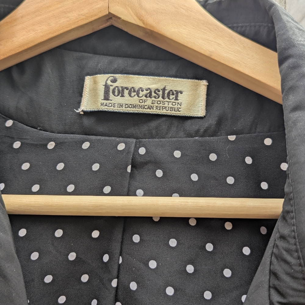 Black Double-Breasted Trench Coat - Picture 5 of 7
